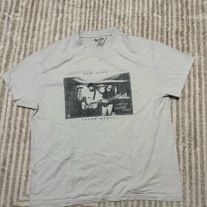 Brandy Melville Light Gray Graphic Tee